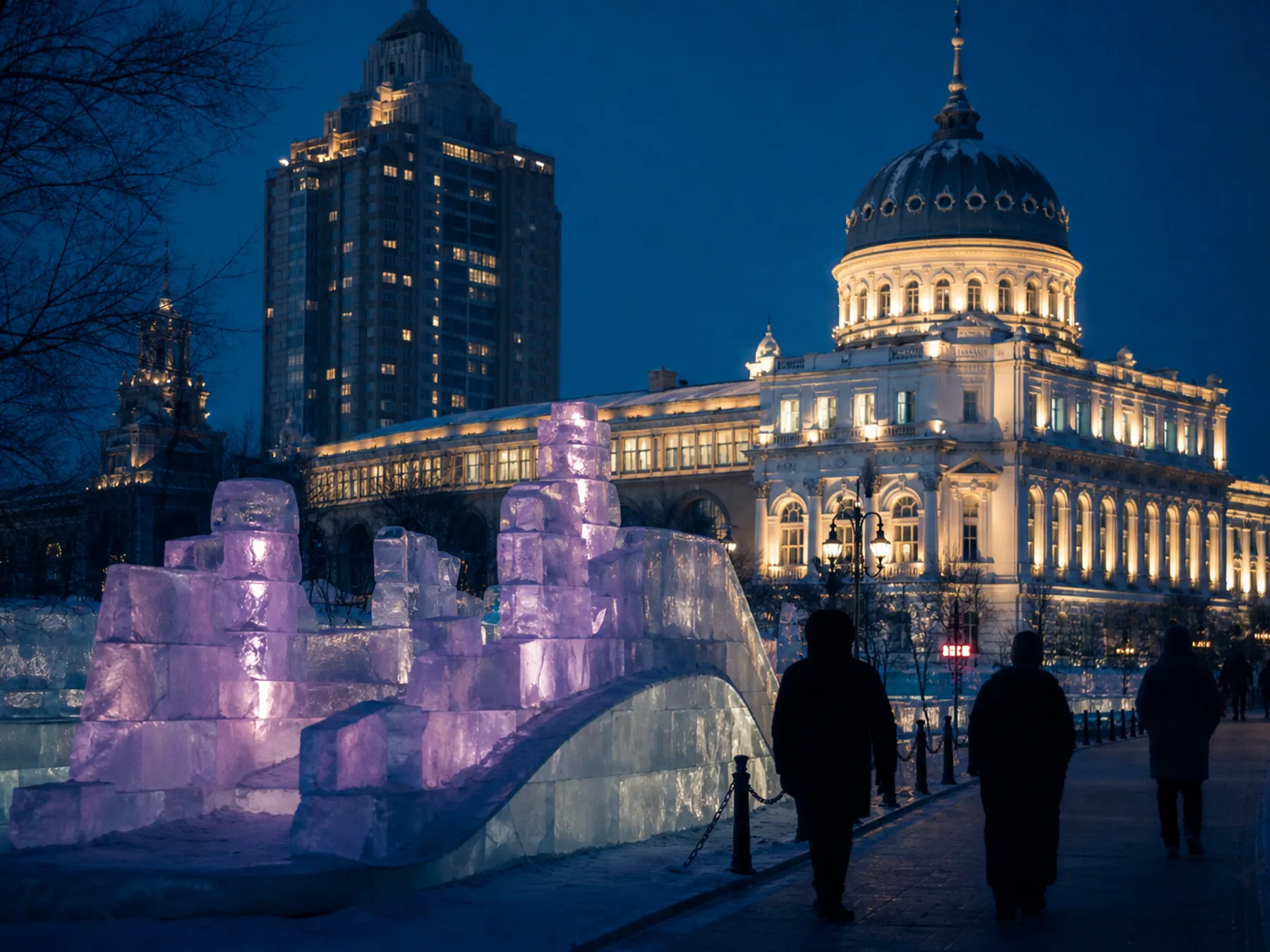 Second visual context: Winter incentive in Harbin: warmth as part of production