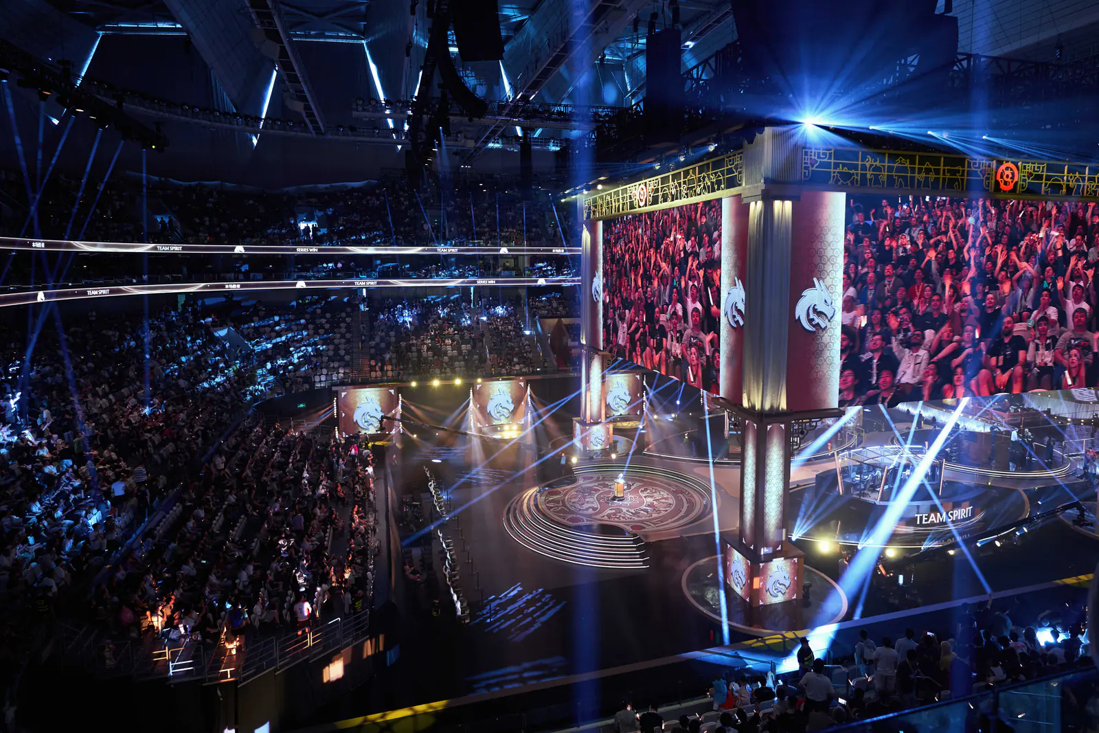 Arena of the international Dota 2 tournament in Shanghai