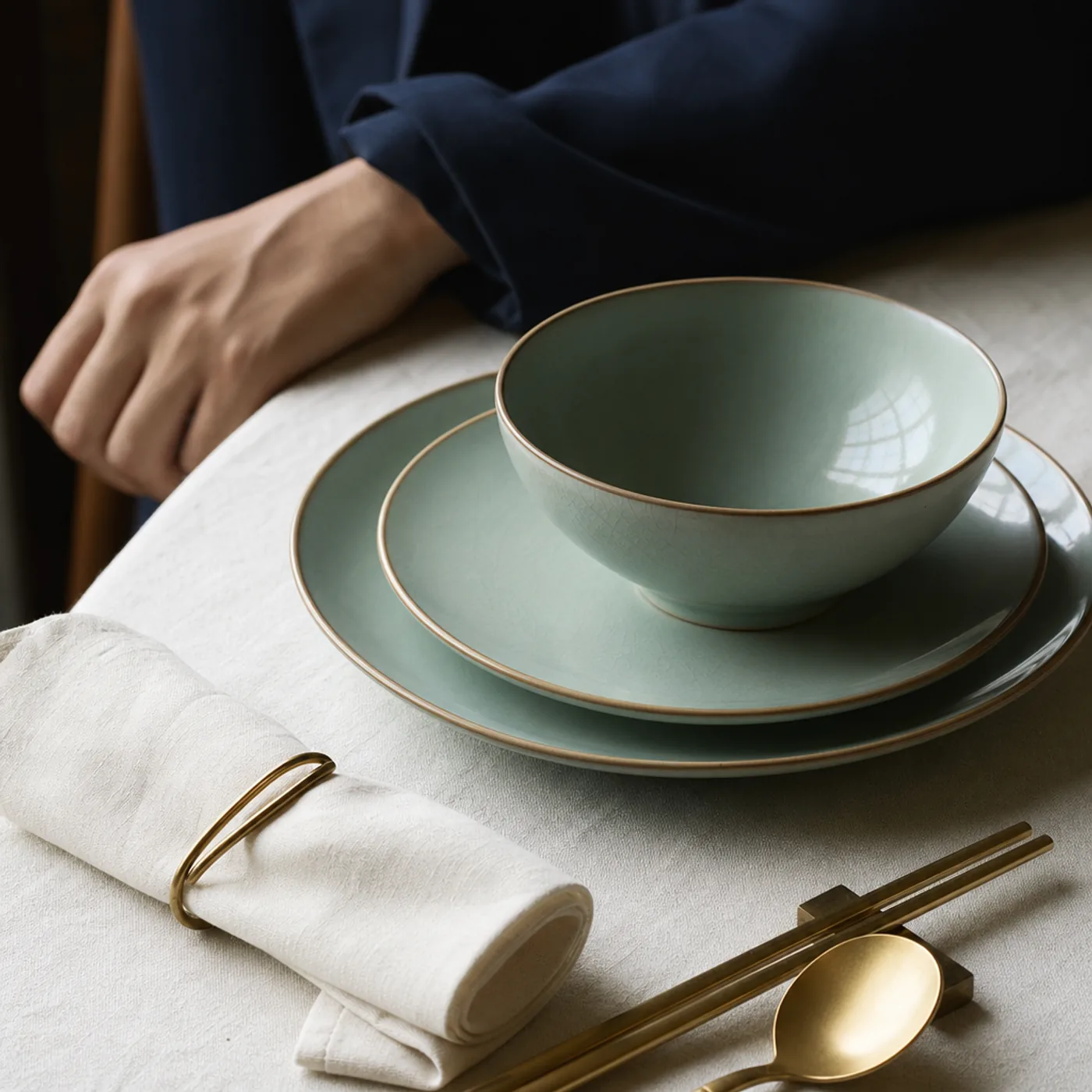 Private dinner place-setting detail