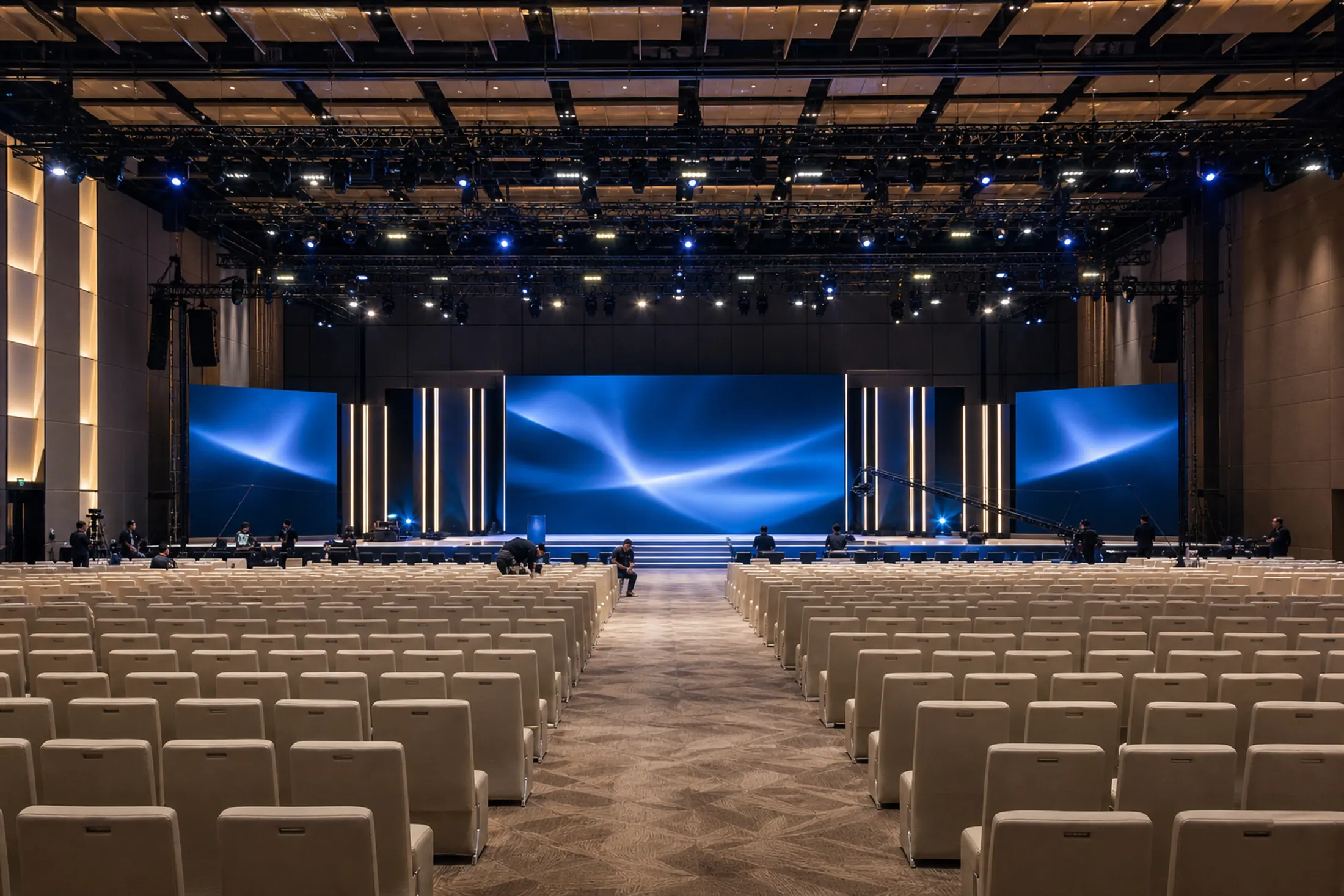 Beijing: convention hall and technical readiness