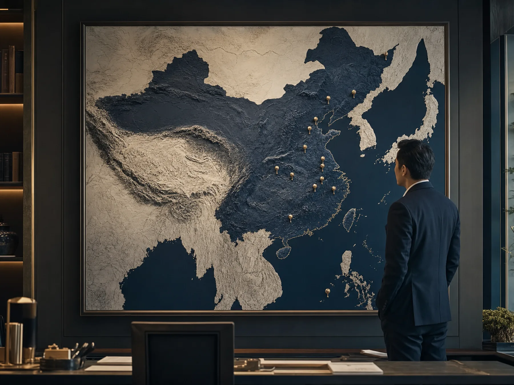 Map of project geography across China