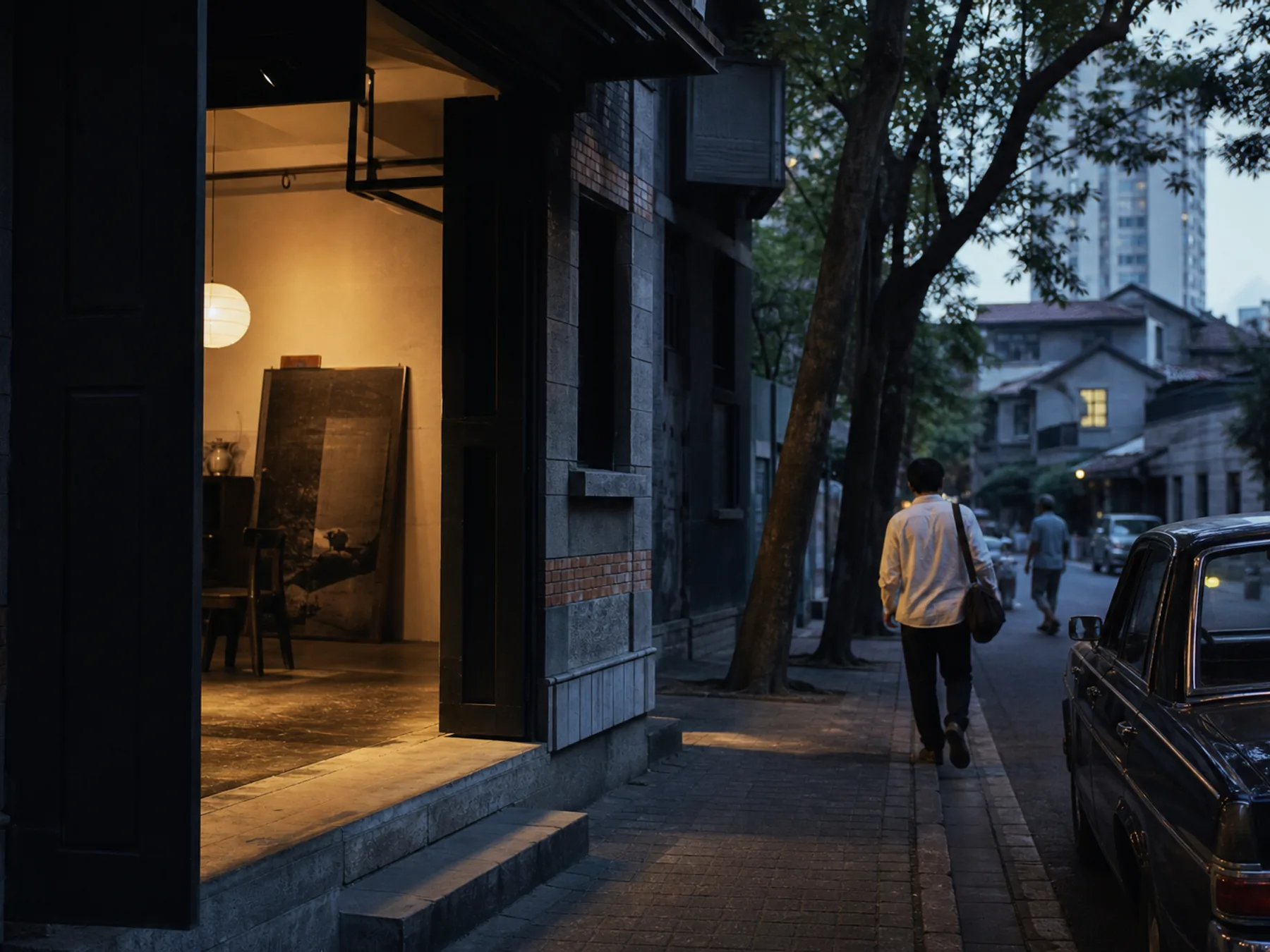 Street beside the ASI PRIME atelier in Shanghai