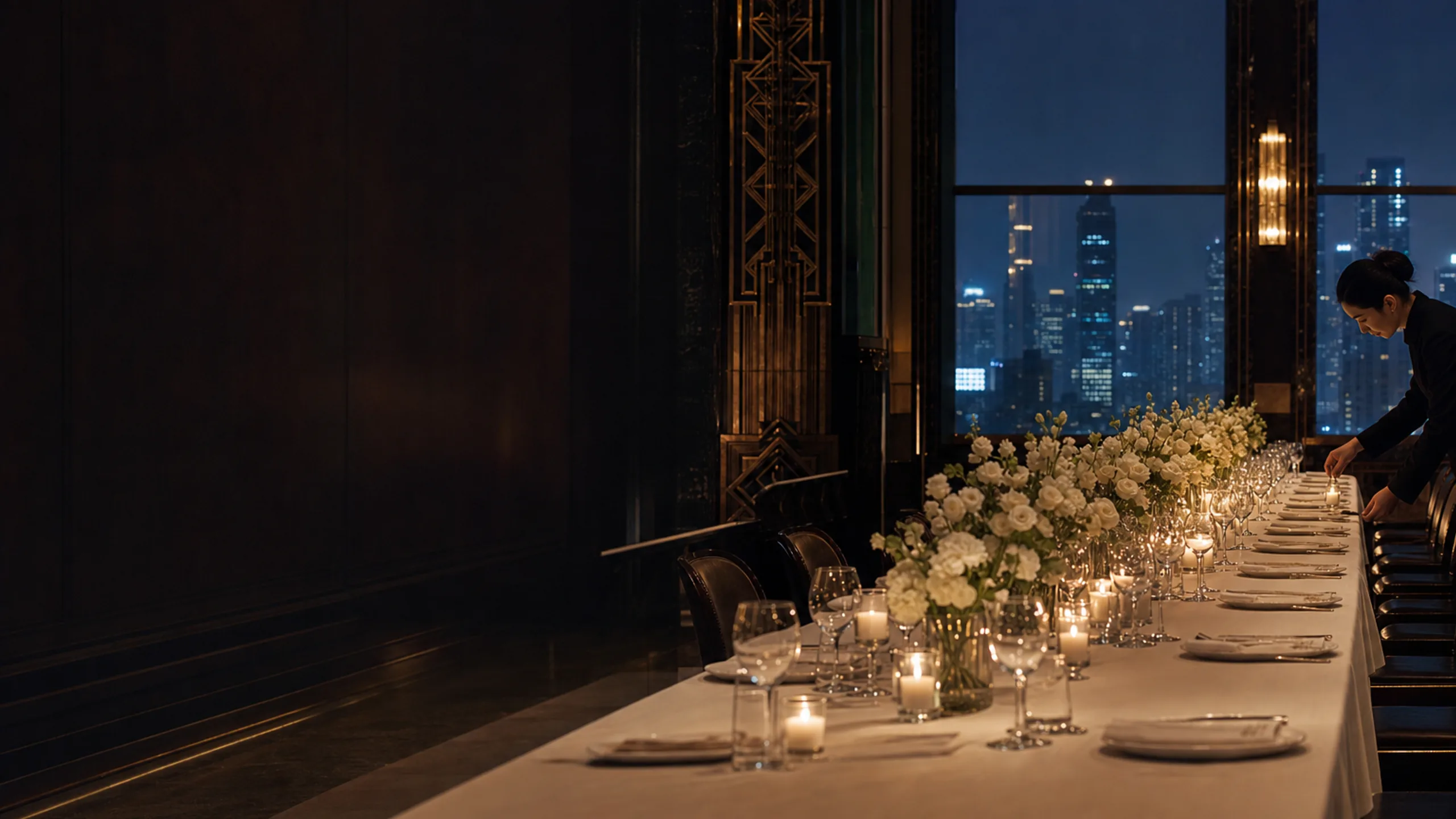 Gala dinner in a historic Shanghai hall
