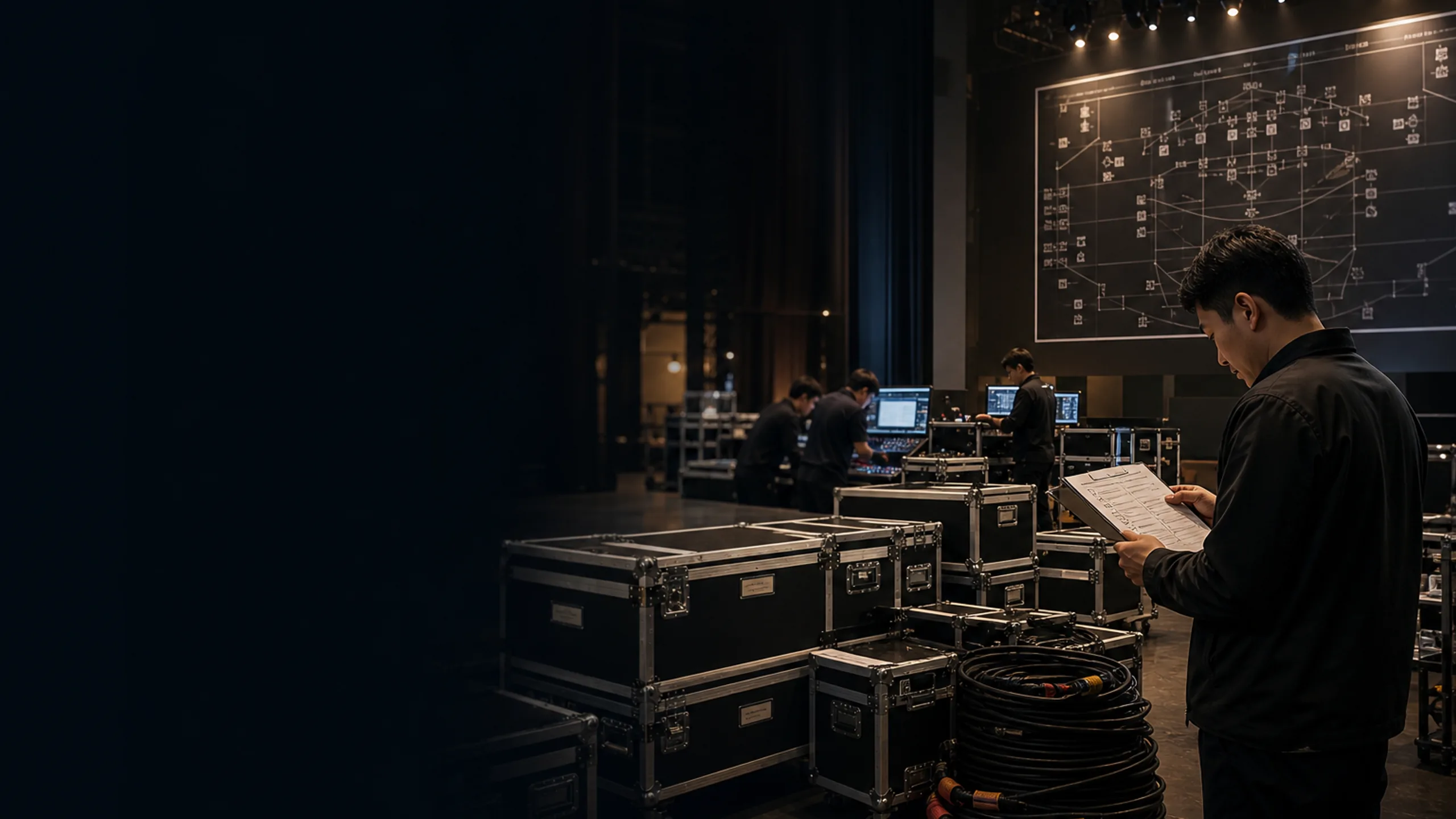 Back-of-house event logistics control