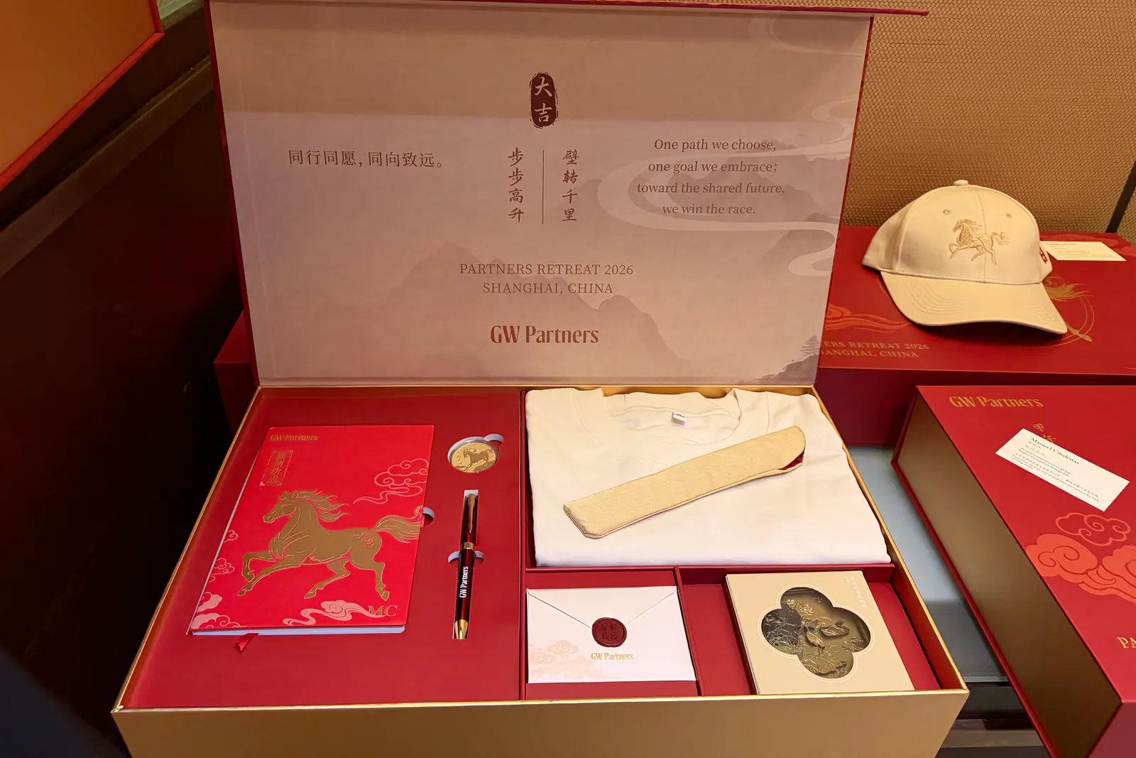 Personalised gift sets for GW Partners participants