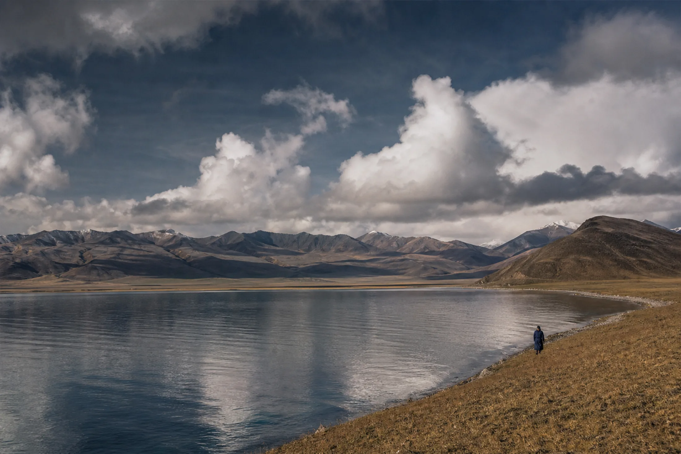 High-altitude lake in Qinghai