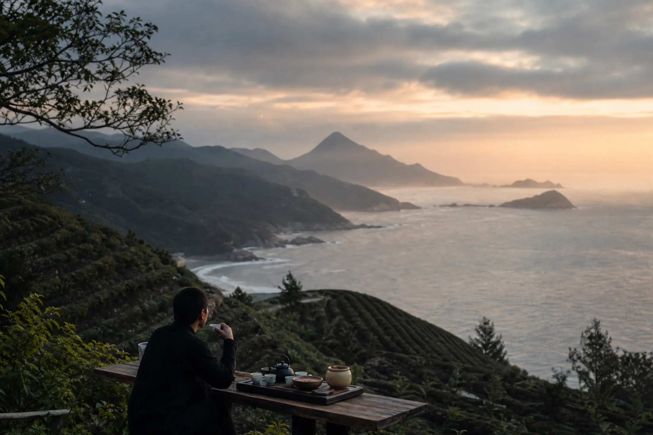 Mountain tea landscape in Taiwan