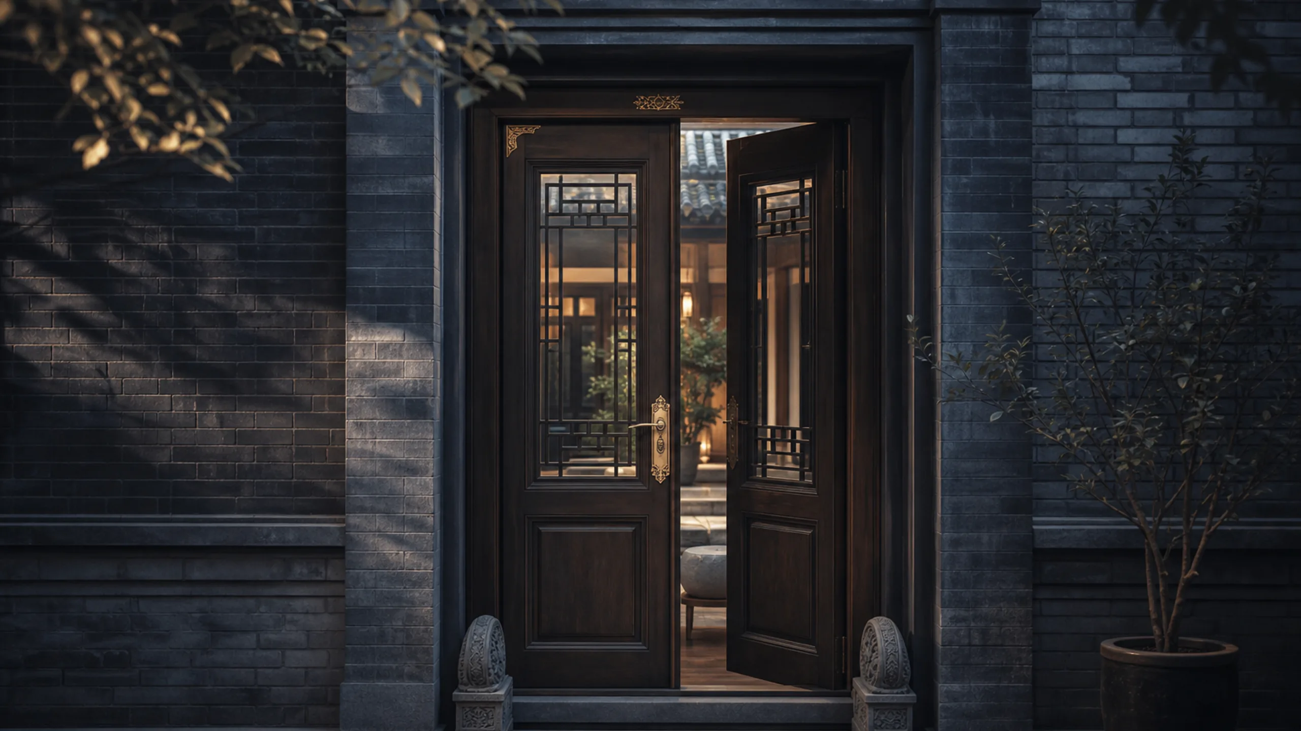 Future video poster — atelier entrance